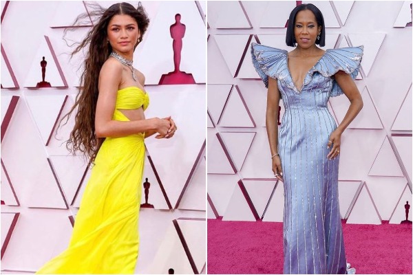 Oscars 2021 red carpet: Stars bring their fashion A-game to movie’s biggest night